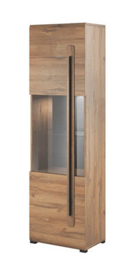 Arte Tulsa Modern Display Cabinet In White - W600mm X H2040mm X D390mm - image 1