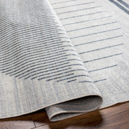 Livabliss Lillian-Washable Blue Grey Geometric Living Dining Rug 160 X 213 Cm Easy Care, Non Shedding - thumbnail 3
