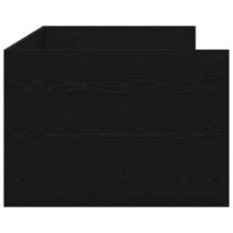 Berkfield Daybed Black Oak Engineered Wood 90 X 190 Cm Durable Daybed - thumbnail 7