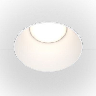 Luminosa Lighting Luminosa Maytoni Share Round Recessed Downlight White Gu10 - image 1