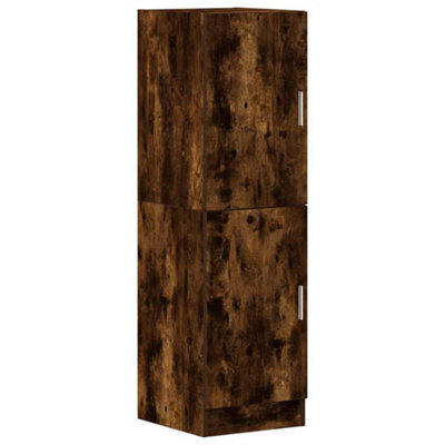 Berkfield Durable Kitchen Cabinet Smoked Oak 38X41.5X131.5 Cm Engineered Wood - image 1