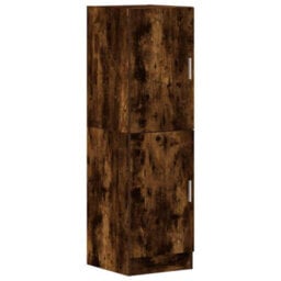 Berkfield Durable Kitchen Cabinet Smoked Oak 38X41.5X131.5 Cm Engineered Wood - thumbnail 1