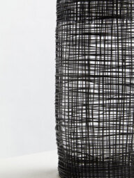Orsina Cylindrical Black Lantern, Elegant Iron Wireframe Black Candle Holder, Indoor Outdoor Decor With Glass Shade - thumbnail 5
