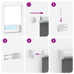 Berkfield Roller Blind Blackout Yellow 145X175 Cm Fabric Width 141.6 Cm Polyester - thumbnail 5