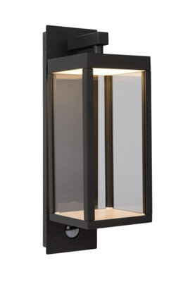 Lucide Clairette Led Outdoor Wall Light With Pir Sensor Anthracite - image 1
