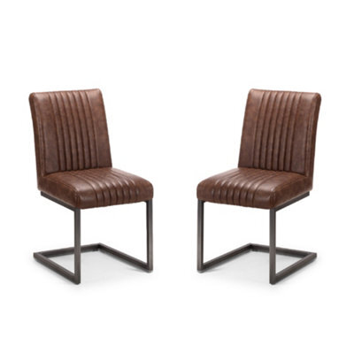 Oakham Huxford Premium Brown Dining Chairs - Set Of 2 - image 1