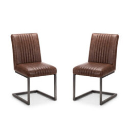 Oakham Huxford Premium Brown Dining Chairs - Set Of 2 - thumbnail 1