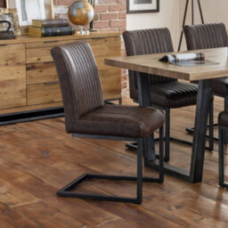 Oakham Huxford Premium Brown Dining Chairs - Set Of 2 - thumbnail 4