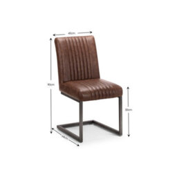 Oakham Huxford Premium Brown Dining Chairs - Set Of 2 - thumbnail 5