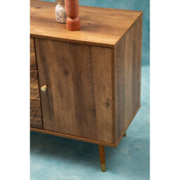 Orsina Functional Sideboard, Intricate Detailing Two Door Sideboard, Sturdy And Durable Industrial Sideboard - thumbnail 9