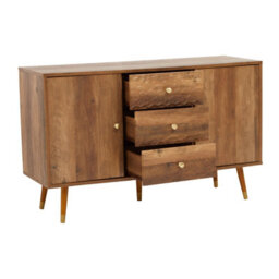 Orsina Functional Sideboard, Intricate Detailing Two Door Sideboard, Sturdy And Durable Industrial Sideboard - thumbnail 4