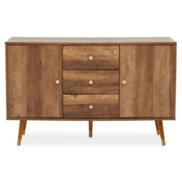 Orsina Functional Sideboard, Intricate Detailing Two Door Sideboard, Sturdy And Durable Industrial Sideboard