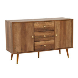 Orsina Functional Sideboard, Intricate Detailing Two Door Sideboard, Sturdy And Durable Industrial Sideboard - thumbnail 2
