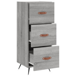 Berkfield Modern Sideboard Grey Sonoma 34.5X34X90 Cm Engineered Wood - thumbnail 5