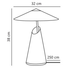 Nordlux Taido Metal Table Lamp Adjustable Head Brown,mains - thumbnail 5
