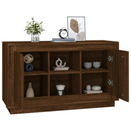 Berkfield Sideboard Brown Oak 102X35X60 Cm Engineered Wood - thumbnail 4