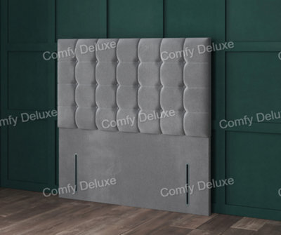 Comfy Deluxe 4Ft6 Pink Velvetto Echo  Floorstanding 54Inch  Double Headboard - image 1
