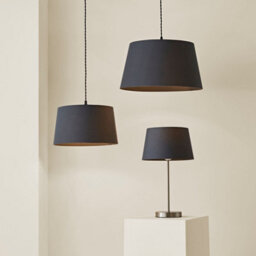 Valuelights Aspen Small Grey Tapered Ceiling Lamp Shade (D)25Cm - thumbnail 7