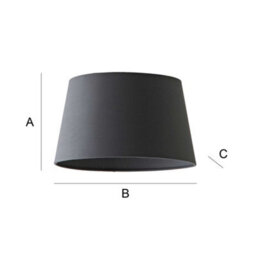 Valuelights Aspen Small Grey Tapered Ceiling Lamp Shade (D)25Cm - thumbnail 8