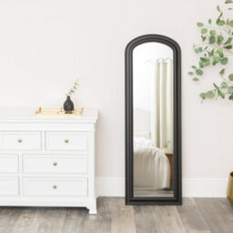 Melody Maison Full Length Black Leaner & Wall Mirror - 47Cm X 142Cm - thumbnail 3