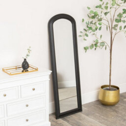 Melody Maison Full Length Black Leaner & Wall Mirror - 47Cm X 142Cm - thumbnail 2