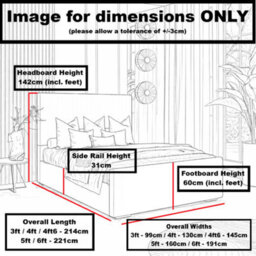 Bellamy Upholstered Bed By Conrad Interiors - Super King - thumbnail 3