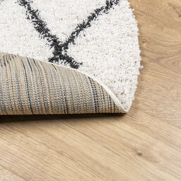 Berkfield Shaggy Rug Pamplona High Pile Modern Cream And Black Size  280 Cm - thumbnail 5
