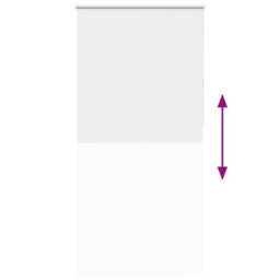 Berkfield Roller Blind Blackout White 105X210 Cm Fabric Width 100.7 Cm Polyester - thumbnail 9
