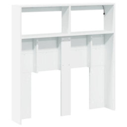 Berkfield Headboard Cabinet With Led White 100X17X102 Cm - thumbnail 8