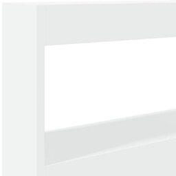 Berkfield Headboard Cabinet With Led White 100X17X102 Cm - thumbnail 9