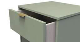 Fuji 2 Drawer Bedside Cabinet In Reed Green (Ready Assembled) - thumbnail 5