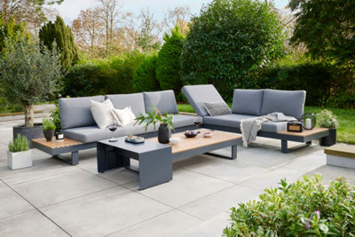 Norfolk Leisure Easton Large Corner Set With Cushions And Sun Recliner - image 1