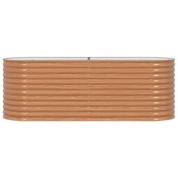 Berkfield Garden Raised Bed Brown 240 X 80 X 81 Cm Steel - thumbnail 5
