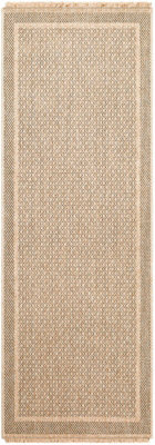 Livabliss Mirage-Cottage Tan Black Fringe In- & Outdoor Jute-Look Rug 80 X 220 Cm Easy Care, Non Shedding - image 1