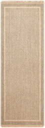 Livabliss Mirage-Cottage Tan Black Fringe In- & Outdoor Jute-Look Rug 80 X 220 Cm Easy Care, Non Shedding - thumbnail 1