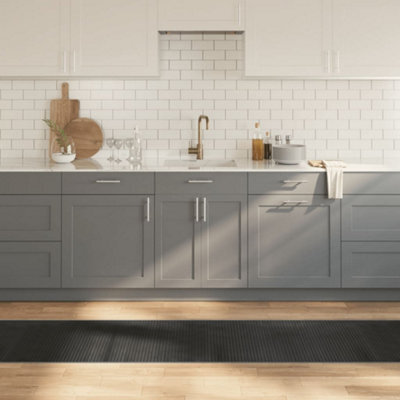 Walplus Rug Rectangular Grey 60X1000 Cm Bamboo - image 1