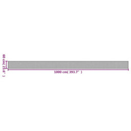 Walplus Rug Rectangular Grey 60X1000 Cm Bamboo - thumbnail 8
