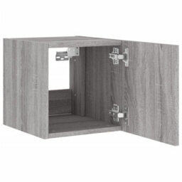 Walplus Tv Wall Cabinets With Led Lights 2 Pcs Grey Sonoma 30.5X35X30 Cm - thumbnail 9