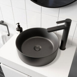 Affine Bathroom Wall Hung Vanity Unit Sink Cabinet Countertop Wash Basin Oak 1100mm - thumbnail 5
