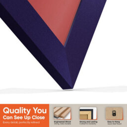"16X16"" Purple Modern Vinyl Record Frame With Crimson Mount For 12 Inch Lp Disc - Ak Frames" - thumbnail 3