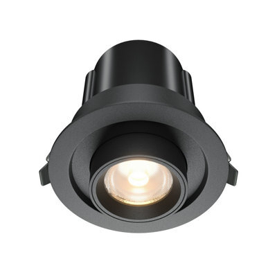 Luminosa Lighting Luminosa Hidden Round Recessed Downlight Black 3000K 760Lm - image 1