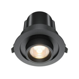 Luminosa Lighting Luminosa Hidden Round Recessed Downlight Black 3000K 760Lm - thumbnail 1