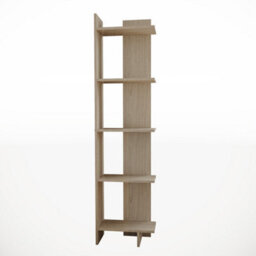 Living And Home 5 Tier Modern Wooden Corner Bookcase Ladder Shelf Plants Stand - thumbnail 4