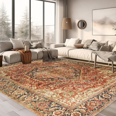 Ameha Majestic Cashmere Area Rugs For Bedroom Living Dining Room Kitchen Indoor/outdoor Non Slip Soft 160X230 Cm Carpet - image 1