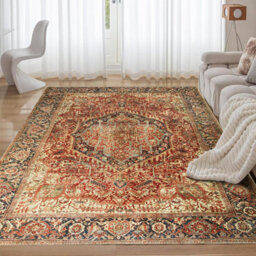 Ameha Majestic Cashmere Area Rugs For Bedroom Living Dining Room Kitchen Indoor/outdoor Non Slip Soft 160X230 Cm Carpet - thumbnail 4