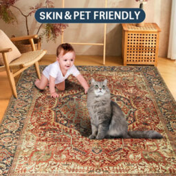 Ameha Majestic Cashmere Area Rugs For Bedroom Living Dining Room Kitchen Indoor/outdoor Non Slip Soft 160X230 Cm Carpet - thumbnail 3
