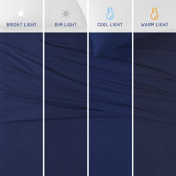 "Ameha Fitted Sheet 40Cm Extra Deep Pocket Bed Sheet Elastic Corners Soft Microfiber Fitted Sheet 16"" (Navy Blue,king 152 X 200 Cm)" - thumbnail 8
