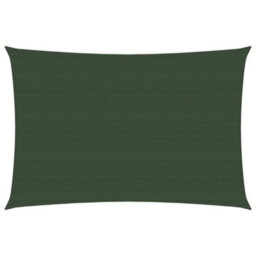 Berkfield Sunshade Sail 160 G/m2 Dark Green 2.5X4 M Hdpe - thumbnail 1
