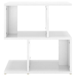 Berkfield Bedside Cabinets 2 Pcs High Gloss White 50X30X51.5 Cm Engineered Wood - thumbnail 5