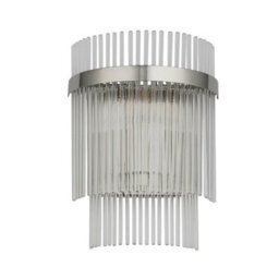 Luminosa Lighting Luminosa Marietta Glass Shade Wall Lamp Bright Nickel - thumbnail 7